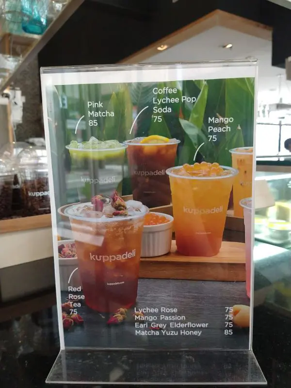 drink menu