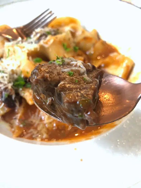 beef cheeks with Ragu sauce