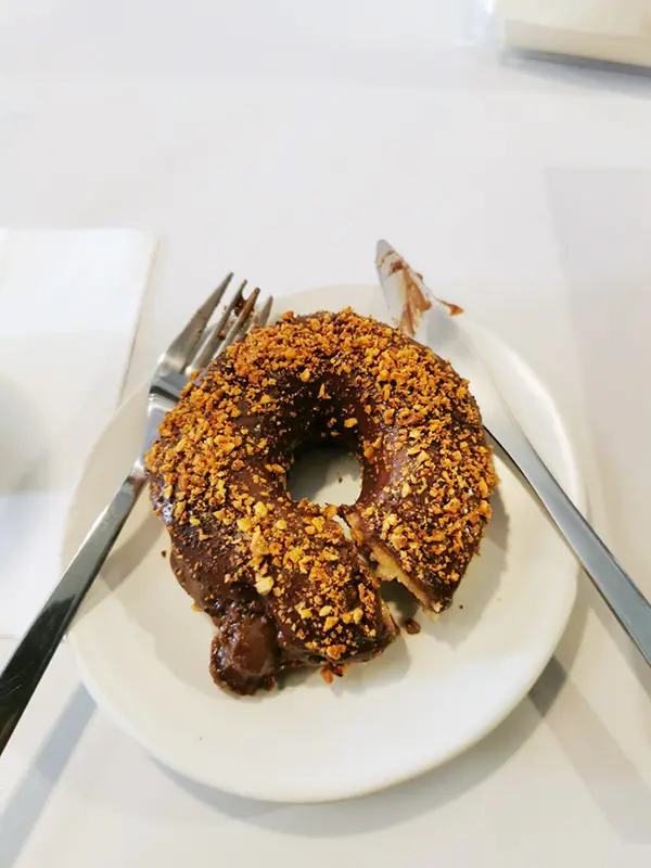 donut has Nutella inside