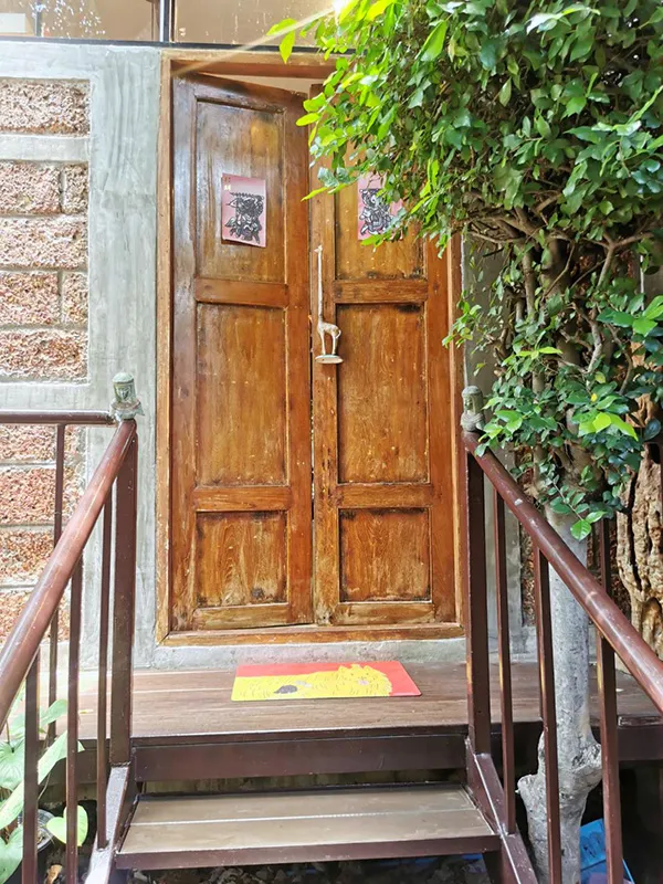 cafe entrance