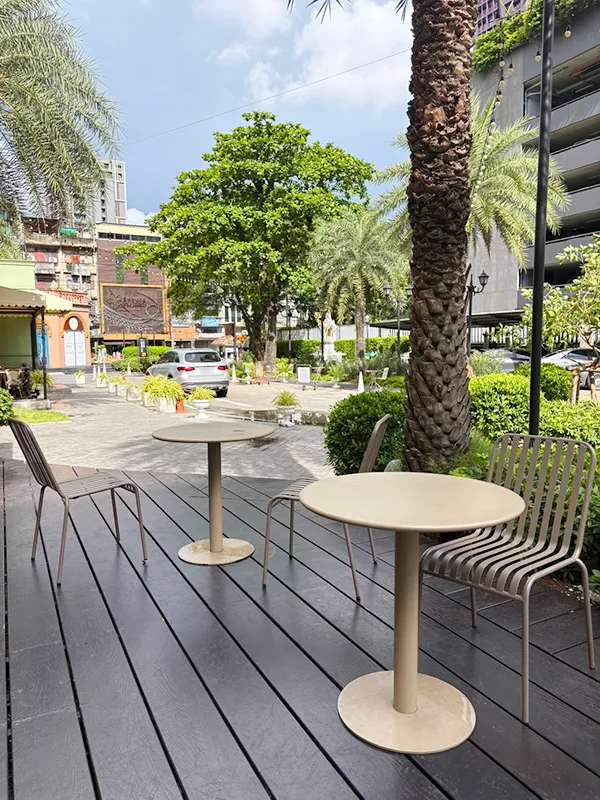 Outdoor seating area